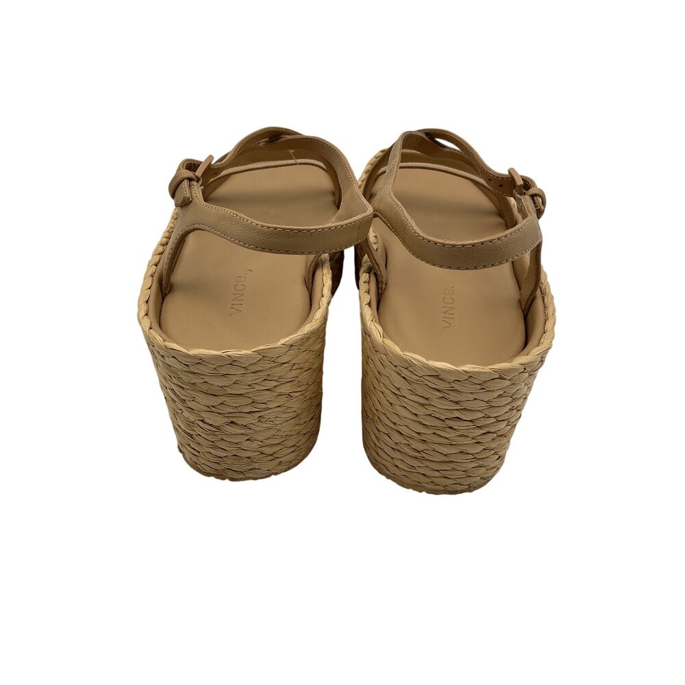 Vince Platform Raffia Sandals Size 6.5 - Picture 5 of 6